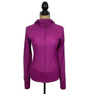Lululemon in Flux Reversible Hooded Fitted Running Jacket Cranberry/Magenta